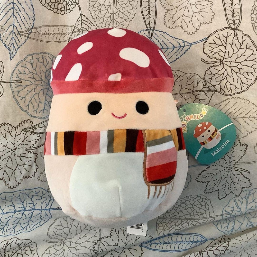 Squishmallows 7.5" Malcolm The Mushroom with Scarf